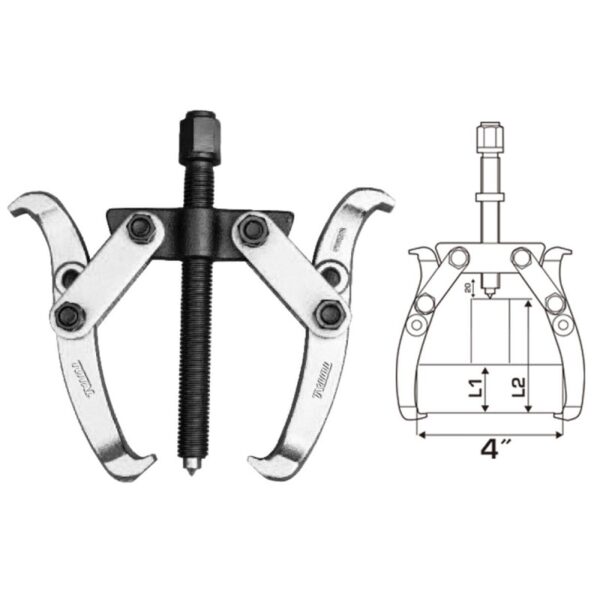 Total Gear Puller 2 Jaws 4&Quot; Thtgp246