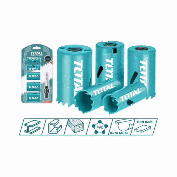 Total Hole Saw Set Bi-Metal Pack Of 7 Acsh1071