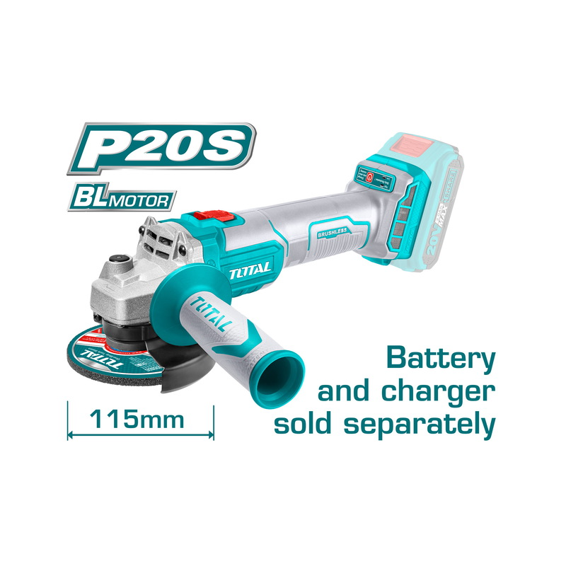 Total Angle Grinder Lithium-Ion 20V Tagli201158 2 Total Angle Grinder Lithium-Ion 20V Tagli201158