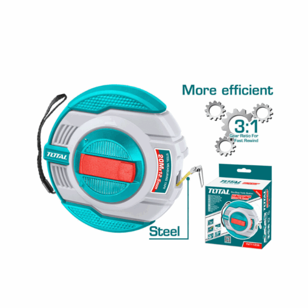 Total Measuring Tape Steel Round 30M Tmt11306