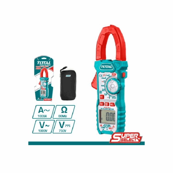 Total Multimeter Clamp Digital 6000 Counts Tmt4100041