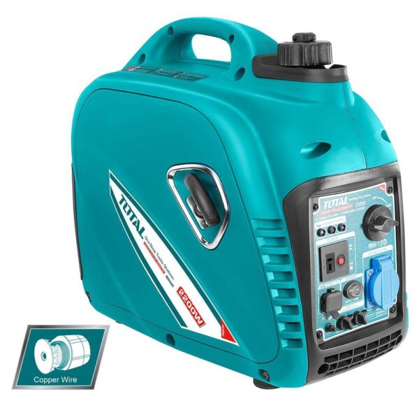 Total Petrol Generator 2.2Kw 4 Stroke With Inverter Pull Start Tp530001