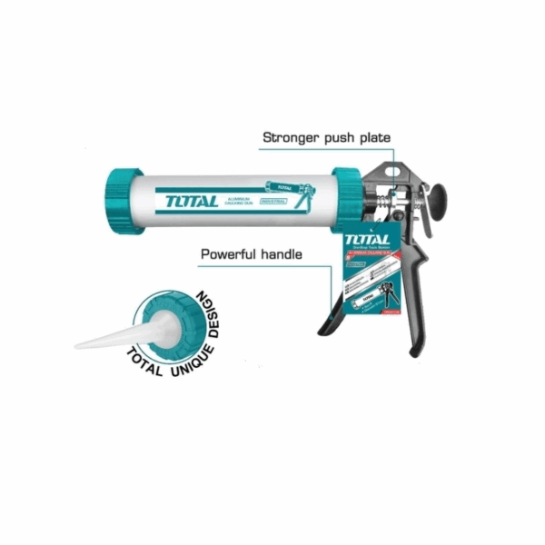 Total Aluminium Silicon Gun Caulking Gun 15&Quot; Tht20115