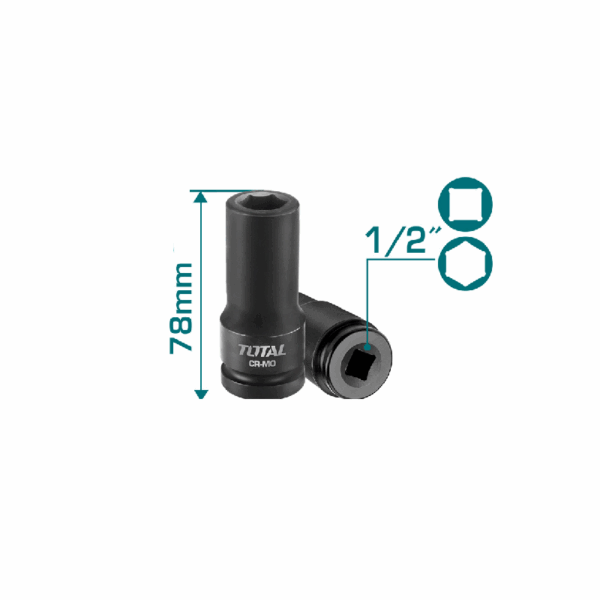 Total Socket Spanner Impact Dr. Deep 1/2&Quot; 14Mm Thdis12141L