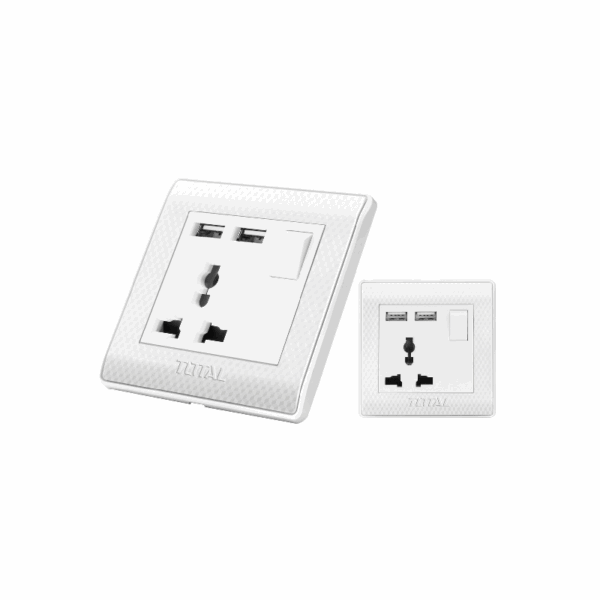 Total Socket Universal With Usb Outlet Thesst1116Aus
