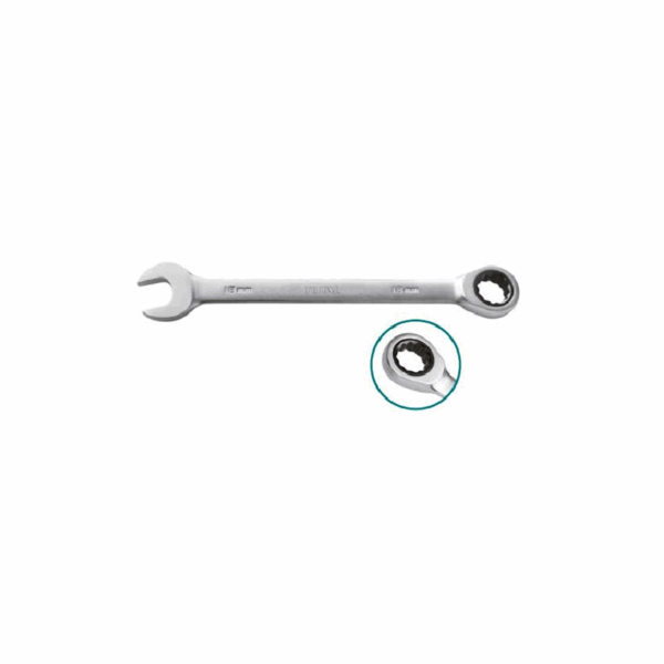 Total Spanner Combination Ratchet Type 12Mm Tcspar121
