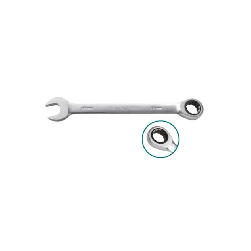 Total Spanner Combination Ratchet Type 8mm TCSPAR081