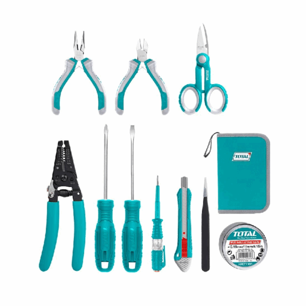 Total Tool Box Electricians Set 11Pcs Tkets0111