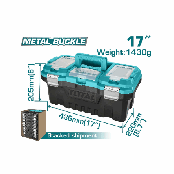 Total Plastic Tool Box 17&Quot; Empty Tpbx0172