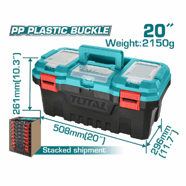 Total Plastic Tool Box 20&Quot; Empty Tpbx0201