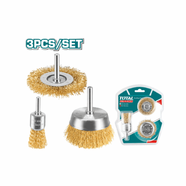 Total Wire Brush Set Pack Of 3 Tac310031