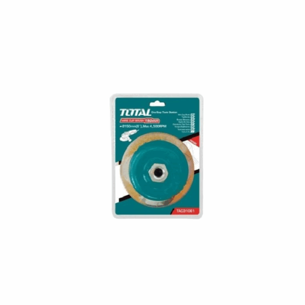 Total Wire Cup Brush With Nut 150Mm Soft Golden Tac31061