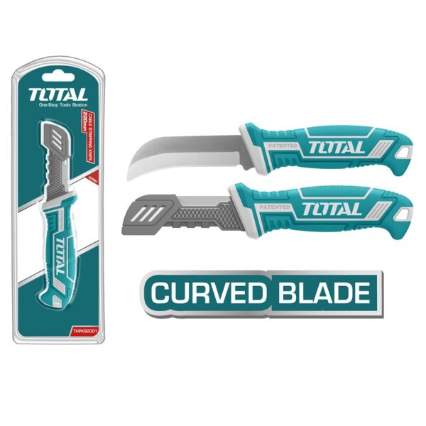 Total Cable Stripping Knife 200Mm Curved Blade Tht51882