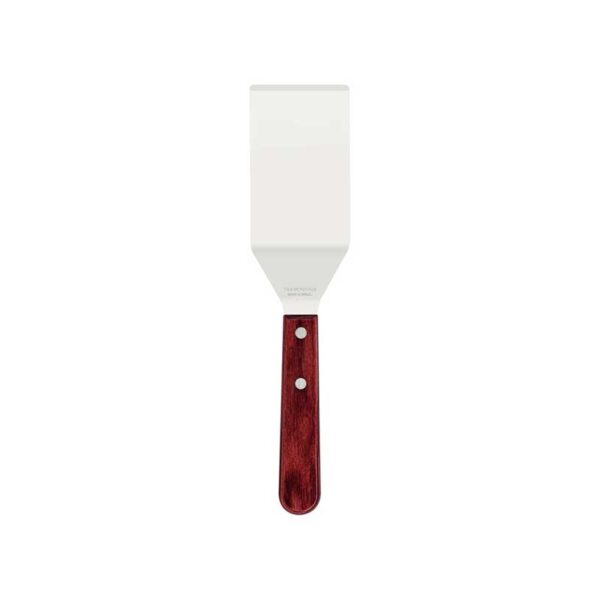 Tramontina Frying Spatula 4&Quot; Stainless Steel Blade, Red Polywood Treated Wood Handle 21165/174