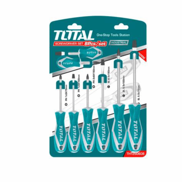 Total Screw Driver 8Pcs Set Tht250608