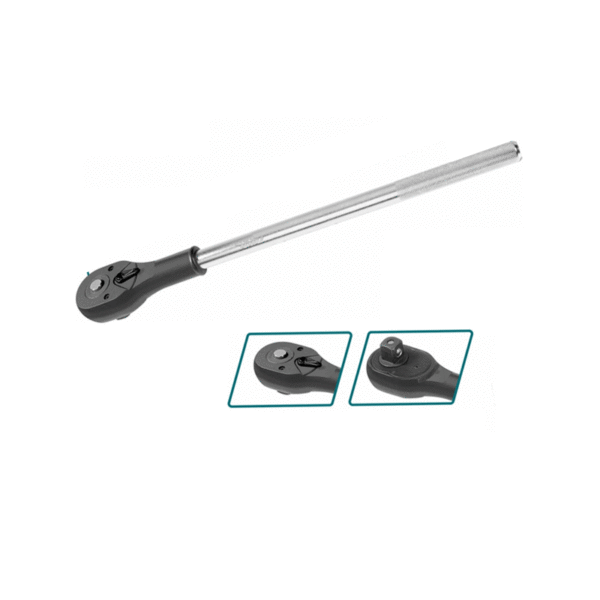 Total Ratchet Wrench 3/4&Quot; 500Mm With 24 Teeth, Chromed Plated Tht106346