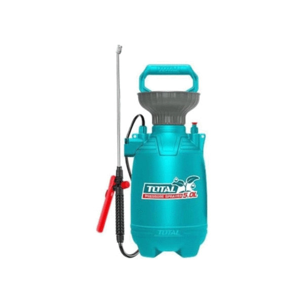 Total Pressure Sprayer 5L 2.5 Bar With Stainless Lance, Plastic Nozzle, Safety Pressure Release Valve, Handy Carry Strap Thspp30502