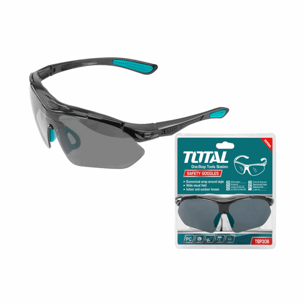 Total Safety Goggles Dark Shade 9 Tsp306