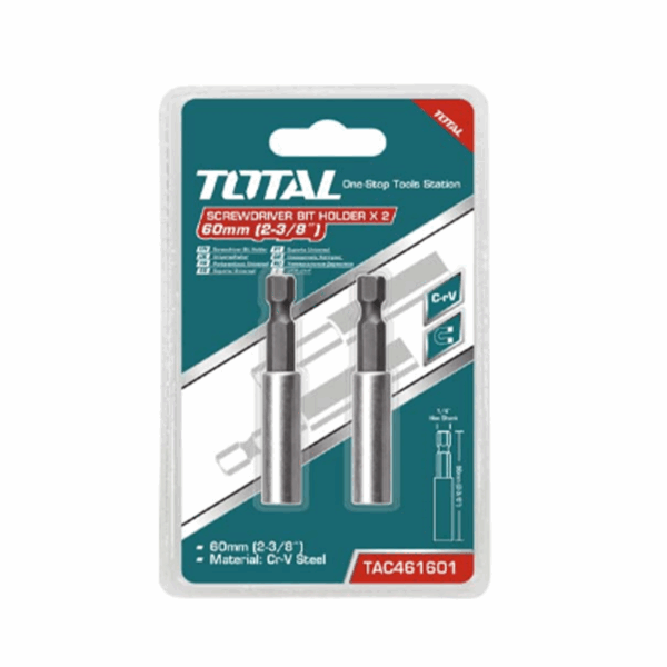 Total Screw Driver Bit Holder 60Mm Tac461601