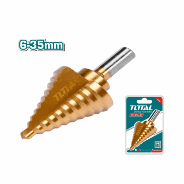 Total Drill Bit Step Drill Bit Wood, Metal, Plastic And Many Other Materials 6-35Mm Tac8263501