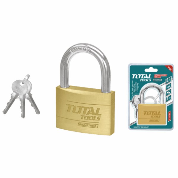 Total Brass Padlock 70Mm Heavy Duty Tlk32702