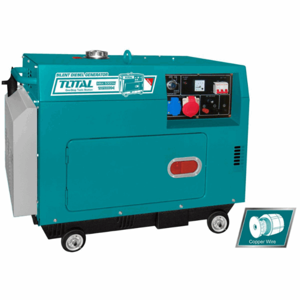 Total Diesel Generator 5Kw Three Phase Electric Start Tp250003