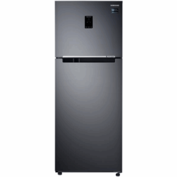Samsung Fridge 385L Digital Inverter Technology, Double Door, Top Freezer, Twin Cooling Plus, Tmf, Dit, Air Hygienic, Led Lighting, Black Rt49K5552Bs/Rt38K5552Bs