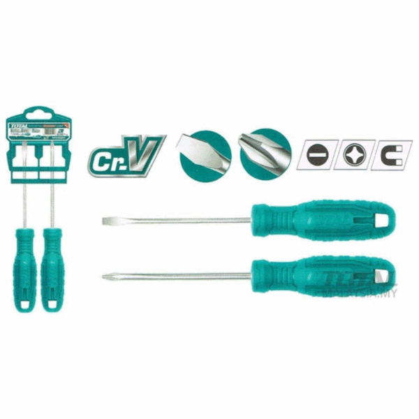 Total Screwdriver Set 10Pcs Tht250610