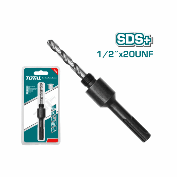 Total Hole Saw Arbor Sds Plus Shank, 1/2&Quot;-20Unf Thread Tac4205