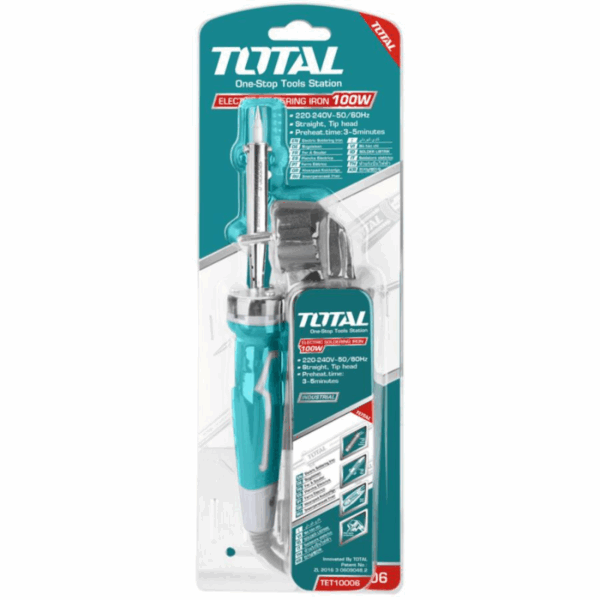 Total Electric Soldering Iron 100W Straight Tet10006