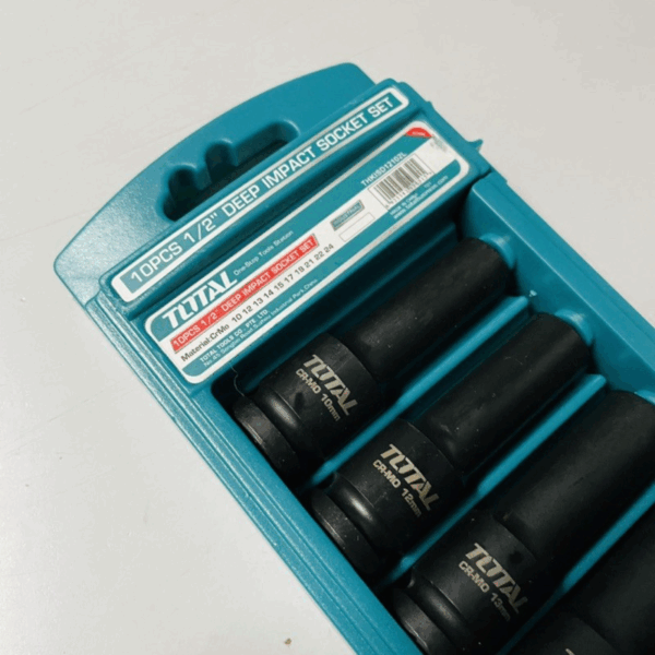 Total Deep Impact Spanner Socket Set 10Pcs ½” Thkisd12102L