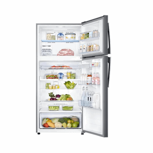 Samsung Refrigerator 506L Double Door, Top Freezer With Twin Cooling Plus, Digital Inverter Technology, Tmf, Dit, Multiflow Cooling, Led Lighting, Silver Rt64K6541Sl/Rt50Kk6541Sl