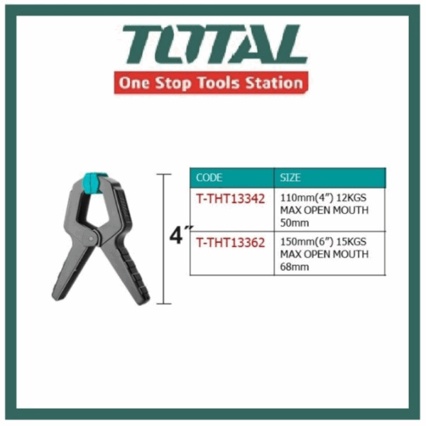 Total Spring Clamp Size 6” Tht13362