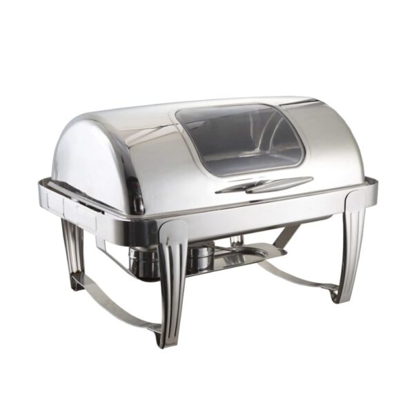 Commercial Chafing Dish With Glass Window Double 36117Qt