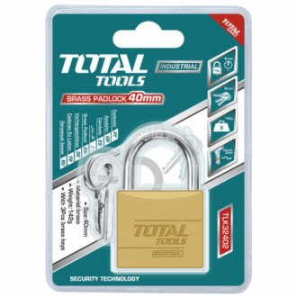 Total Brass Padlock 40mm Heavy Duty TLK32402