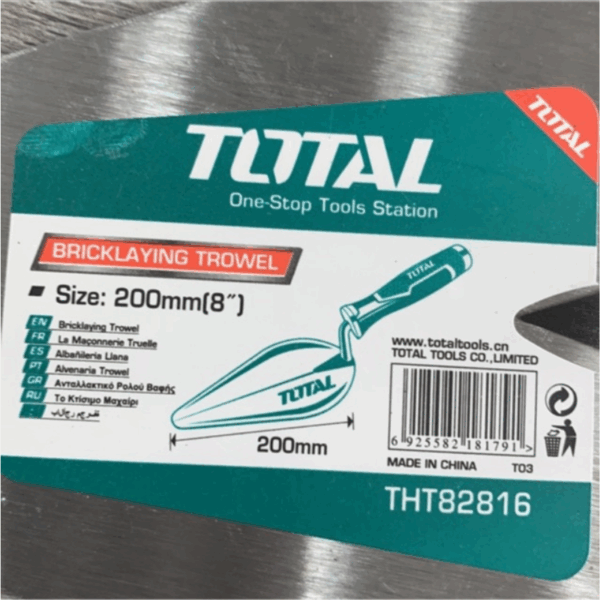 Total Bricklaying Trowel 8” Tht82816
