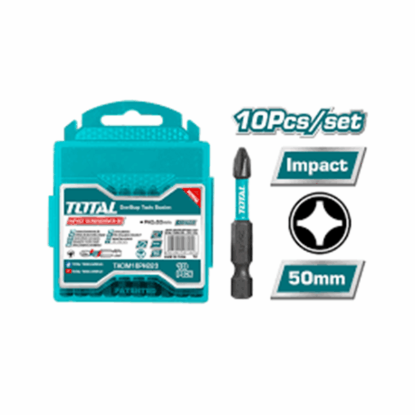 Total Screw Driver Bit Set 10Pcs Set Tacim16Ph223
