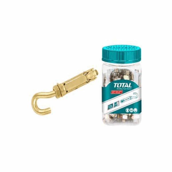 Total Raw Bolt Anchor With Hook M8 8Pcs Wjha0809531