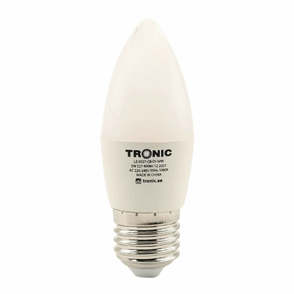 Tronic 5 Watts Dimmable E27 Led Candle Bulb