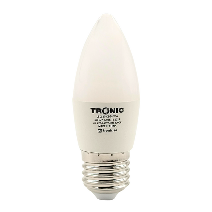 Tronic 5 Watts Dimmable E27 Led Candle Bulb