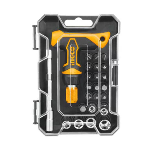 Ingco T-Handle Wrench Screwdriver 24Pcs Set Hksdb0188