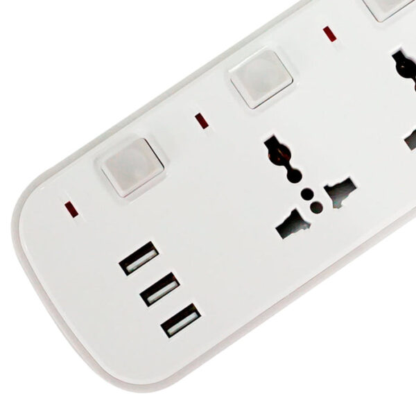 Tronic 4 Way Extension With Usb Ports