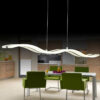 Tronic Modern Acrylic LED Wave Pendant Light
