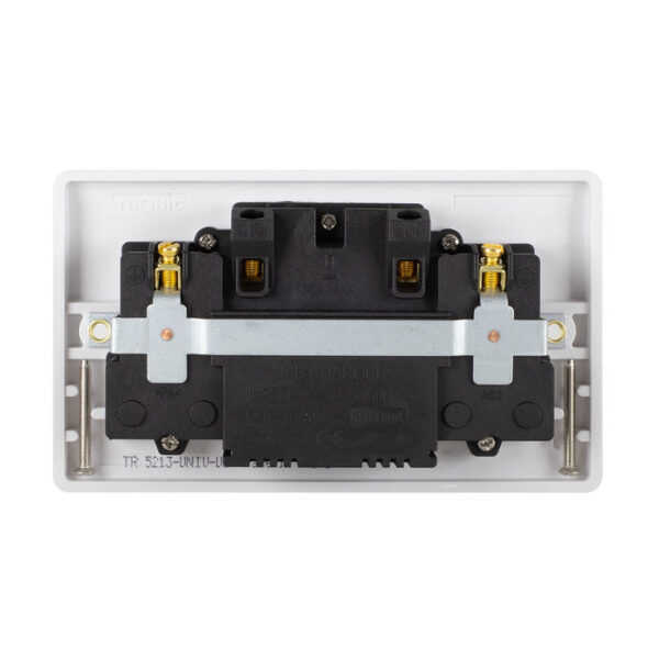 Tronic Universal Switch Socket Twin With 2 X Usb