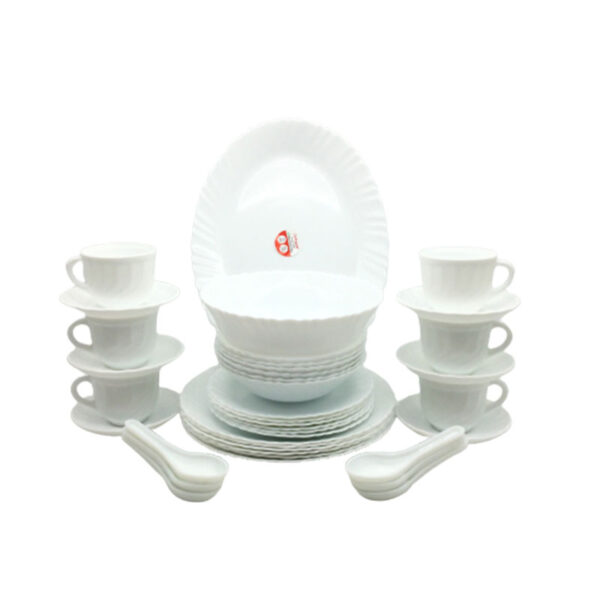La Opala Dinner Set White Classique 38 Pieces Lc038