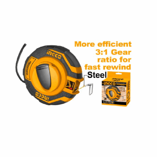 Ingco Steel Measuring Tape 20Mx12.5Mm Hsmt8420