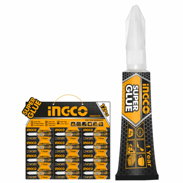 Ingco Super Glue 12Pcs Set Hsgu3122