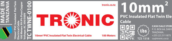 Tronic 10 mm Flat Twin Cable