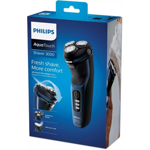 Philips Rechargeable Aqua Touch Shaver Wet Or Dry S3232