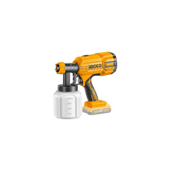 Ingco Lithium-Ion Spray Gun, 20V, 0.1-0.2Bar, 800Ml Csgli2001